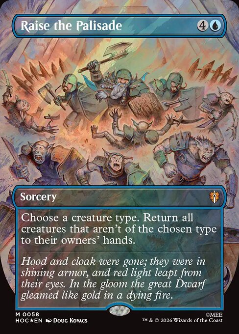 HOC: Raise the Palisade (Borderless) (Surge Foil)