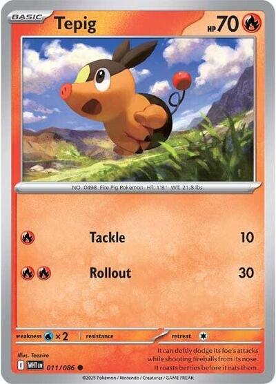 WHT: Tepig (Reverse Holofoil)