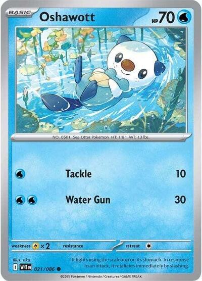 WHT: Oshawott (Reverse Holofoil)