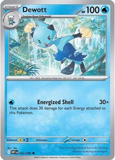 WHT: Dewott (Reverse Holofoil)