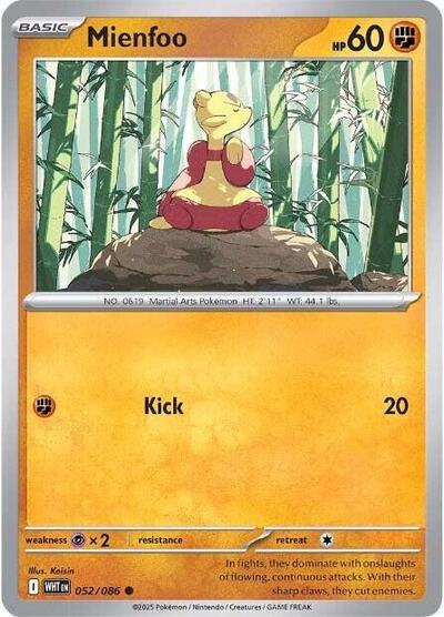 WHT: Mienfoo (Reverse Holofoil)