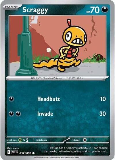 WHT: Scraggy (Reverse Holofoil)
