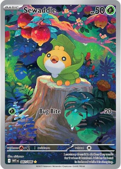 WHT: Sewaddle - 087/086 (Holofoil)