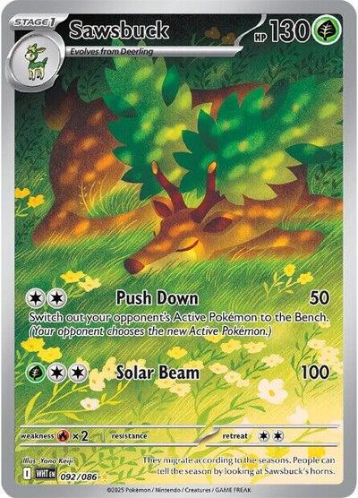 WHT: Sawsbuck - 092/086 (Holofoil)