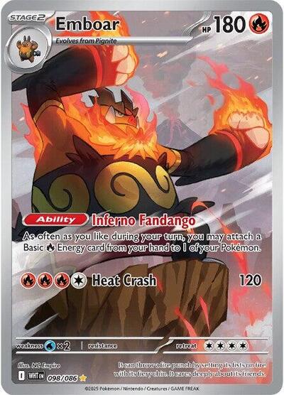 WHT: Emboar - 098/086 (Holofoil)