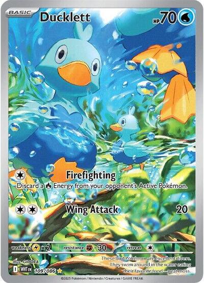 WHT: Ducklett - 109/086 (Holofoil)