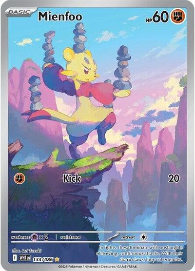 WHT: Mienfoo - 133/086 (Holofoil)