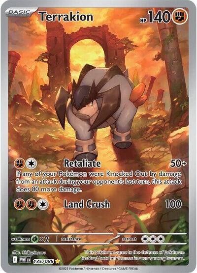 WHT: Terrakion - 135/086 (Holofoil)