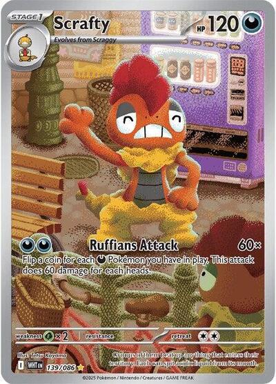 WHT: Scrafty - 139/086 (Holofoil)