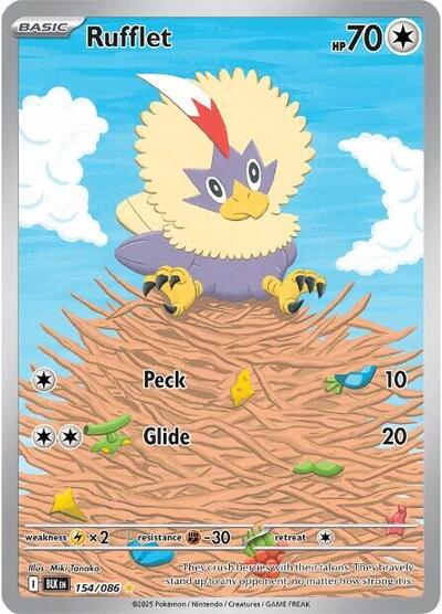 BLK: Rufflet - 154/086 (Holofoil)
