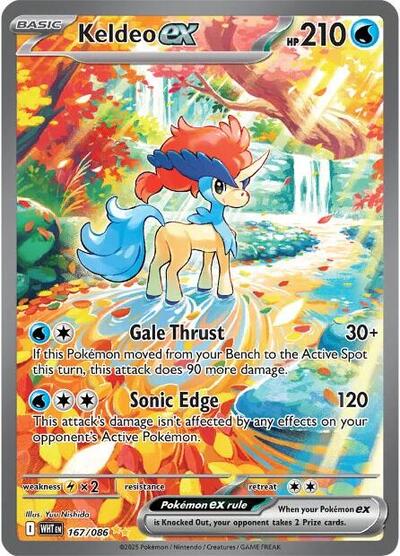 WHT: Keldeo ex - 167/086 (Holofoil)