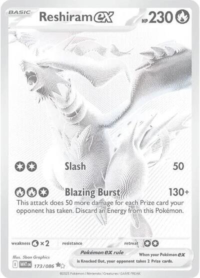 WHT: Reshiram ex - 173/086 (Holofoil)