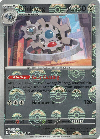 BLK: Klinklang (Poke Ball Pattern) (Holofoil)