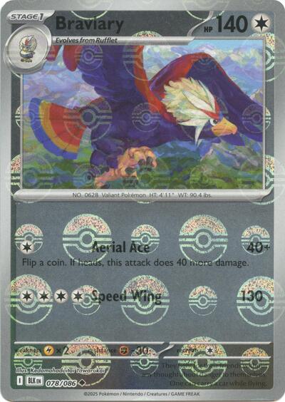BLK: Braviary (Poke Ball Pattern) (Holofoil)