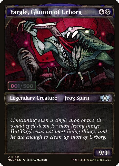 MUL: Yargle, Glutton of Urborg (Serial Numbered) (Foil)