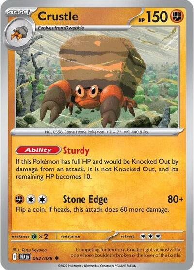 BLK: Crustle (Reverse Holofoil)