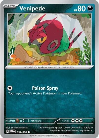 BLK: Venipede (Reverse Holofoil)