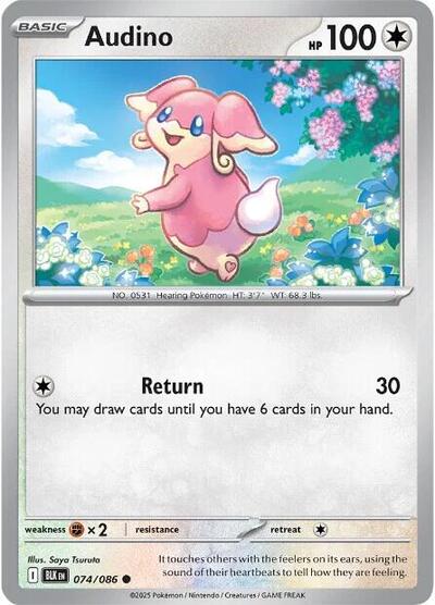 BLK: Audino - 074/086 (Reverse Holofoil)