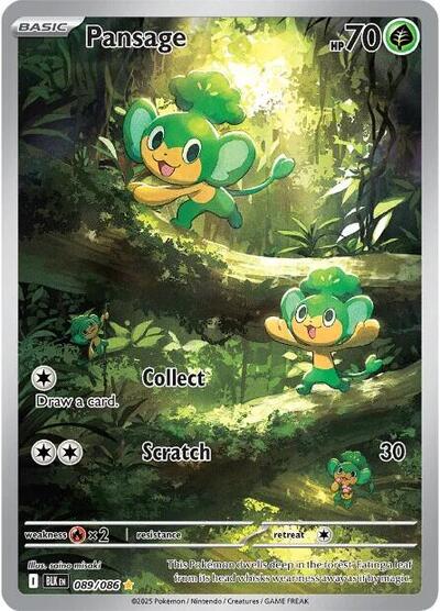 BLK: Pansage - 089/086 (Holofoil)