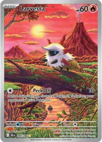 BLK: Larvesta - 099/086 (Holofoil)