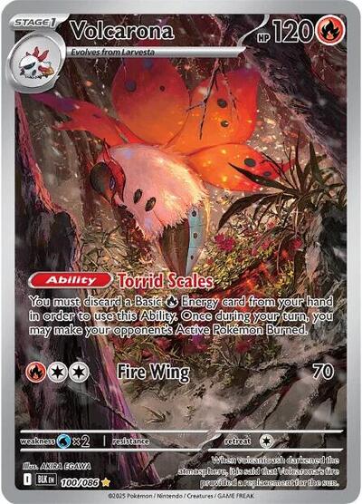 BLK: Volcarona - 100/086 (Holofoil)