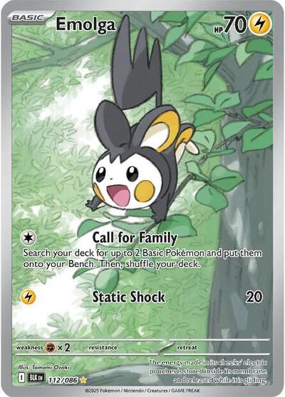 BLK: Emolga - 112/086 (Holofoil)
