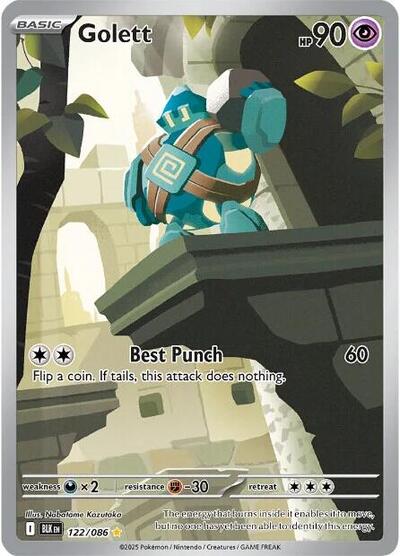 BLK: Golett - 122/086 (Holofoil)