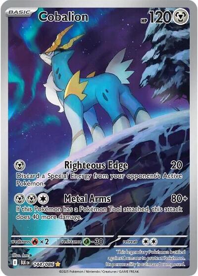 BLK: Cobalion - 144/086 (Holofoil)
