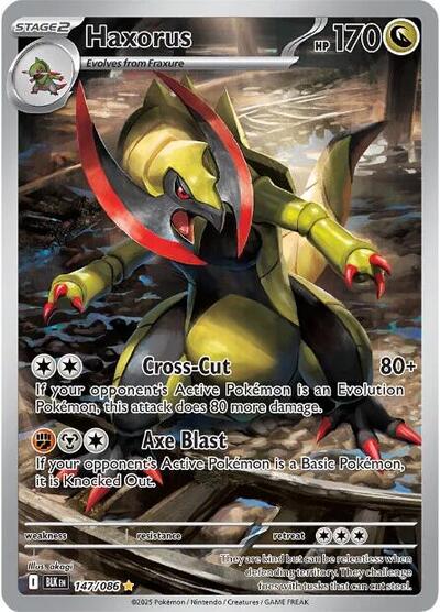 BLK: Haxorus - 147/086 (Holofoil)