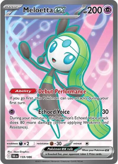 BLK: Meloetta ex - 159/086 (Holofoil)