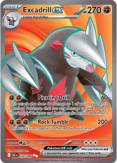 BLK: Excadrill ex - 160/086 (Holofoil)