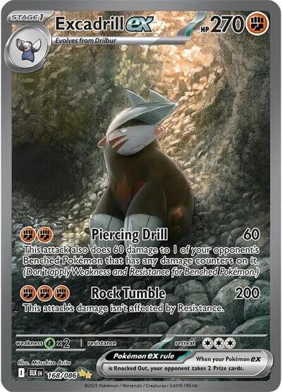BLK: Excadrill ex - 168/086 (Holofoil)