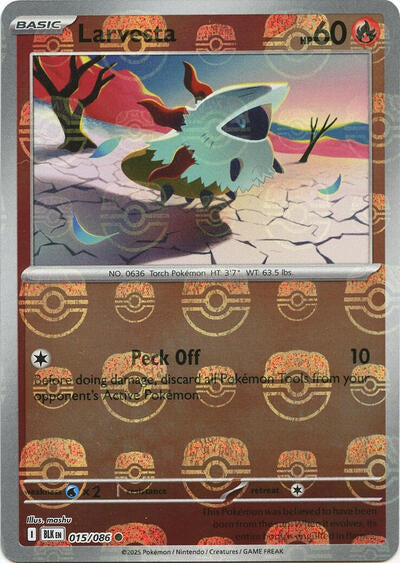 BLK: Larvesta (Master Ball Pattern) (Holofoil)
