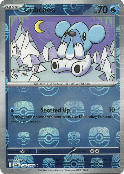 BLK: Cubchoo (Master Ball Pattern) (Holofoil)