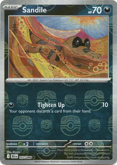 BLK: Sandile (Master Ball Pattern) (Holofoil)