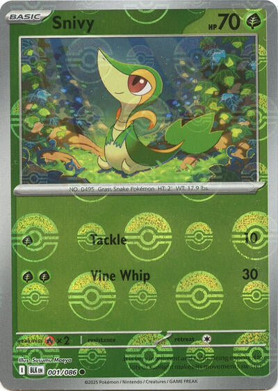 BLK: Snivy (Poke Ball Pattern) (Holofoil)