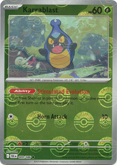 BLK: Karrablast (Poke Ball Pattern) (Holofoil)