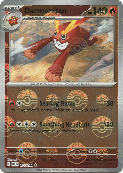 BLK: Darmanitan (Poke Ball Pattern) (Holofoil)
