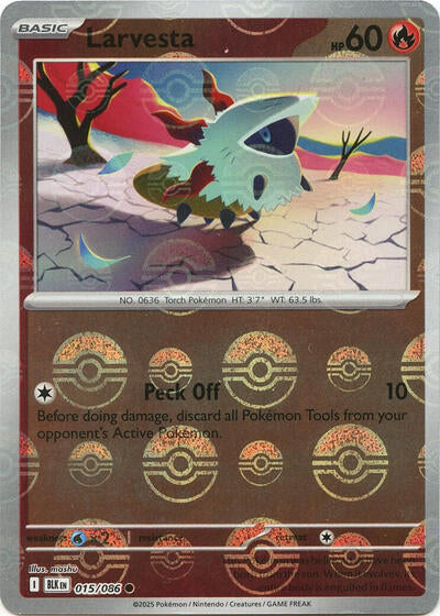 BLK: Larvesta (Poke Ball Pattern) (Holofoil)