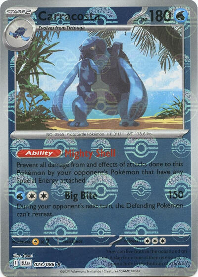 BLK: Carracosta (Poke Ball Pattern) (Holofoil)