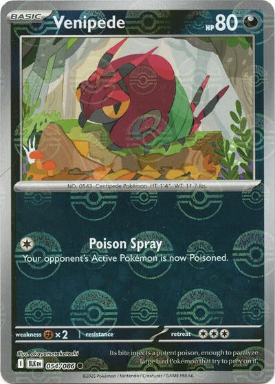 BLK: Venipede (Poke Ball Pattern) (Holofoil)