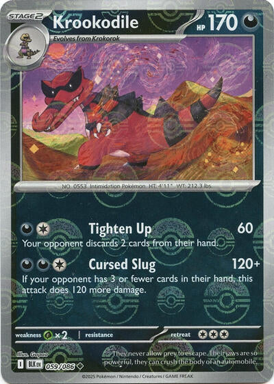 BLK: Krookodile (Poke Ball Pattern) (Holofoil)