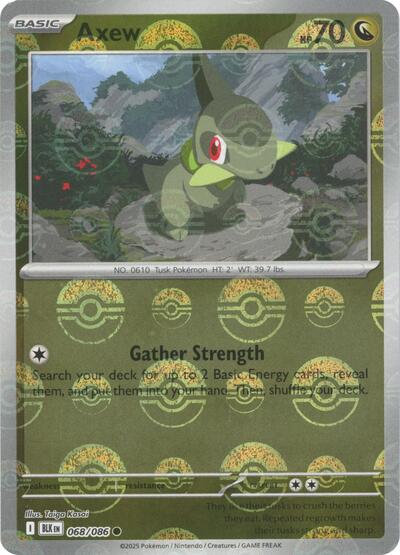 BLK: Axew (Poke Ball Pattern) (Holofoil)