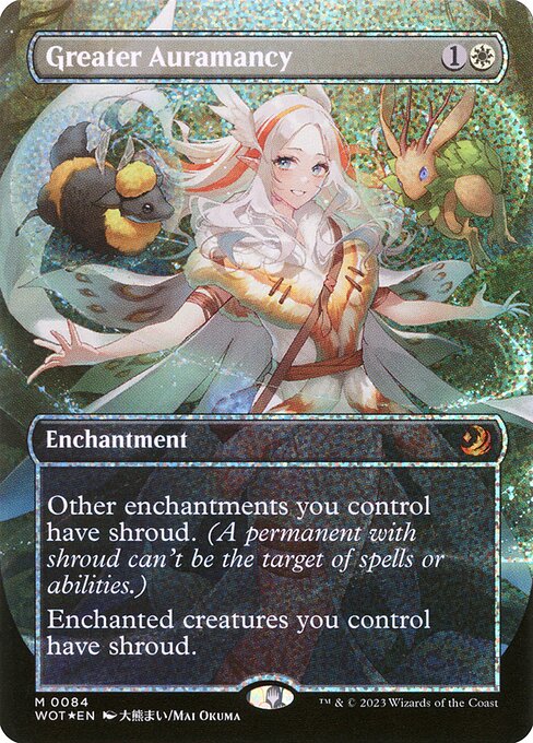 WOT: Greater Auramancy (Anime Borderless) (Confetti Foil)
