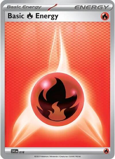 SVE: Basic Fire Energy - 018 (Reverse Holofoil)