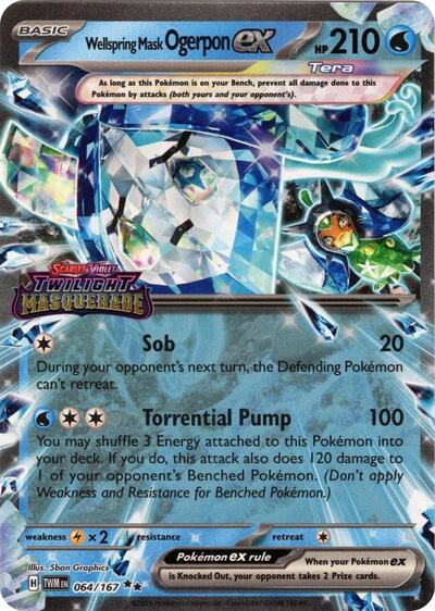 MCAP: Wellspring Mask Ogerpon ex (Twilight Masquerade Stamp) (Holofoil)