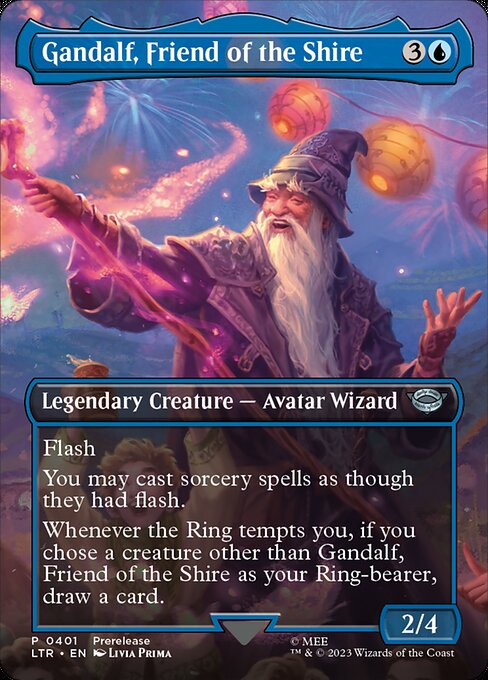 LTR: Gandalf, Friend of the Shire (Borderless) (Foil)