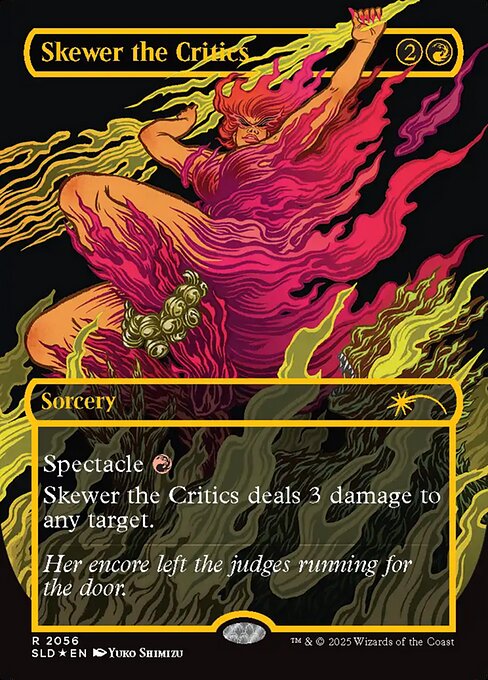 SLD: Skewer the Critics (2056) (Raised Foil)