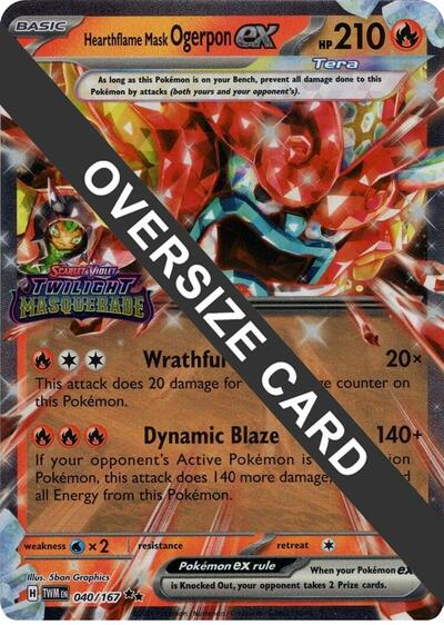PR: Hearthflame Mask Ogerpon ex (Twilight Masquerade Stamp) (Holofoil)