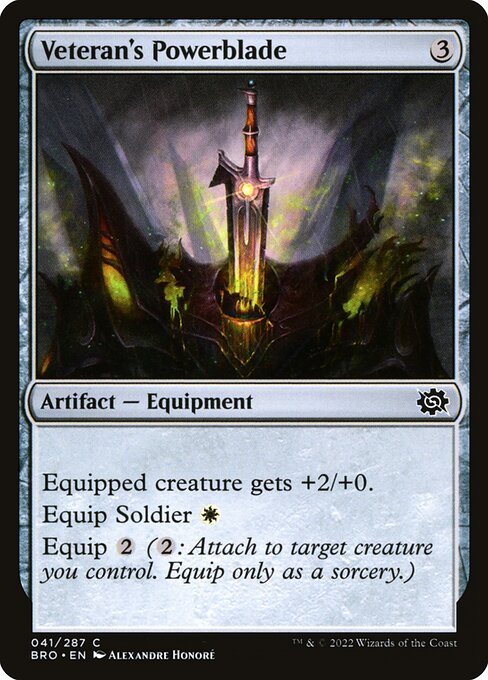 BRO: Veteran's Powerblade (Foil)